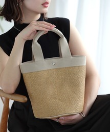 Little＆More（リトルアンドモア）の「麦わら トートバッグ（かごバッグ）」