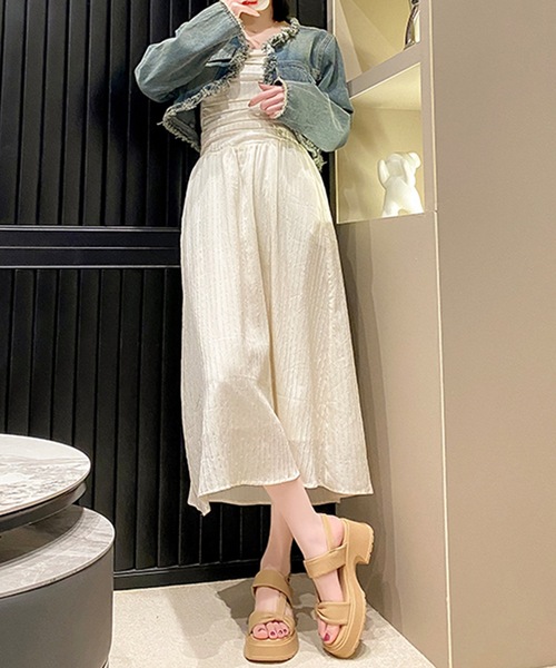 Lace Ladies(レースレディース)の「リボンライク バックストラップ 厚底 サンダル(サンダル・レディース・アイボリー/ベージュ/ブラック・ 25/23.5/24.5/22.5/24/23)」の21枚目の写真