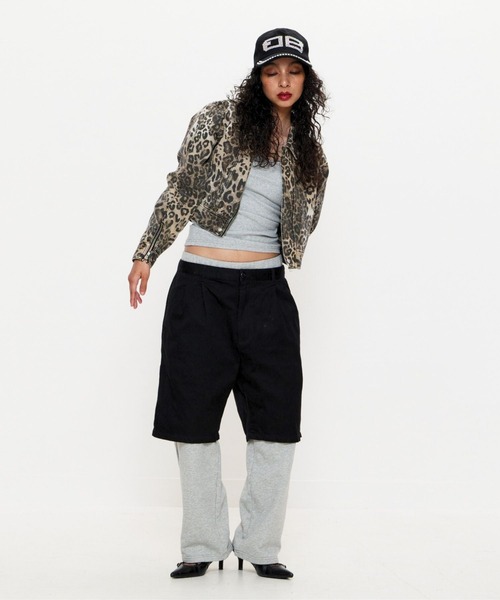 BEEDEN（ビーデン）の「LEOPARD PRINT JAKET（デニムジャケット