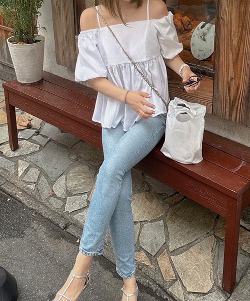 セール】2wayオフショルペプラムブラウス（シャツ/ブラウス）｜JUNOAH