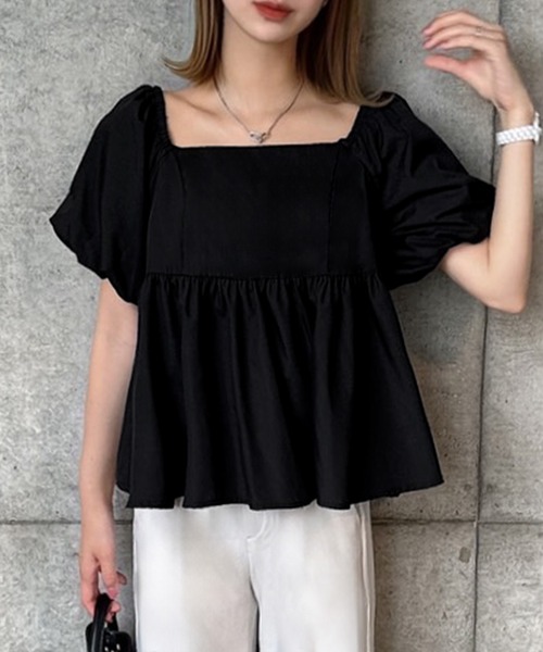 セール】2wayオフショルペプラムブラウス（シャツ/ブラウス）｜JUNOAH