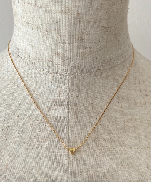 シルバー925プチハートモチーフネックレス【RL】（ネックレス）｜RiLi（リリ）