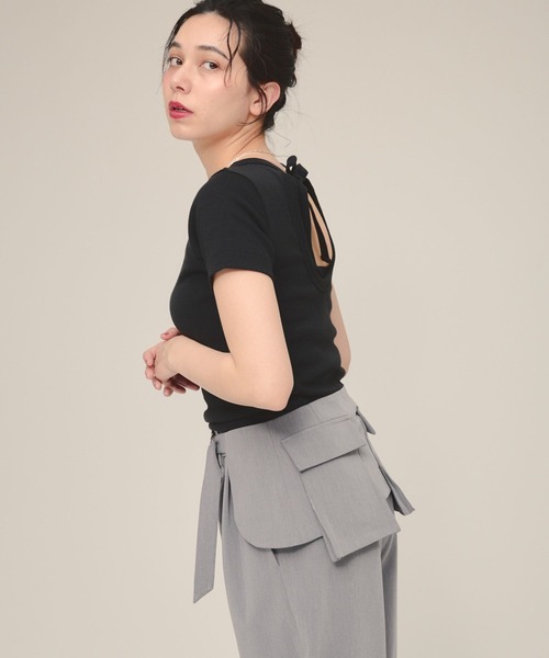 eL（エル）の「【eL】Pocket Belt/130867（ベルト・レディース・ブラック/グレー・FREE）」の15枚目の写真