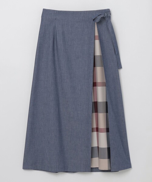 ブルーレーベルクレストブリッジ　コットンライトデニムスカート BLUE LABEL CRESTBRIDGE（ブルーレーベルクレストブリッジ）の