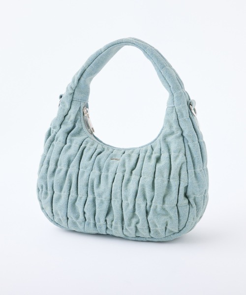 one after another NICE CLAUP(ワンアフターアナザーナイスクラップ)の「シャーリングホーボーバッグ(ショルダーバッグ・レディース・アイボリー/シルバー/ダークブラウン/ブルー・FREE)」の3枚目の写真