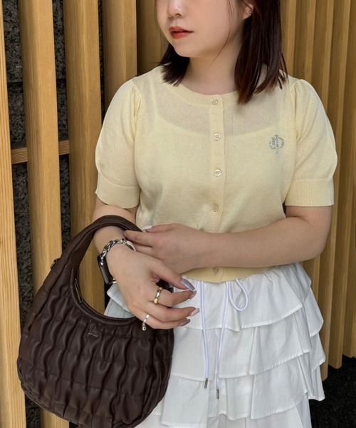 one after another NICE CLAUP(ワンアフターアナザーナイスクラップ)の「シャーリングホーボーバッグ(ショルダーバッグ・レディース・アイボリー/シルバー/ダークブラウン/ブルー・FREE)」の17枚目の写真