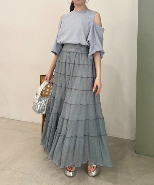 one after another NICE CLAUP(ワンアフターアナザーナイスクラップ)の「シャーリングホーボーバッグ(ショルダーバッグ・レディース・アイボリー/シルバー/ダークブラウン/ブルー・FREE)」の10枚目の写真