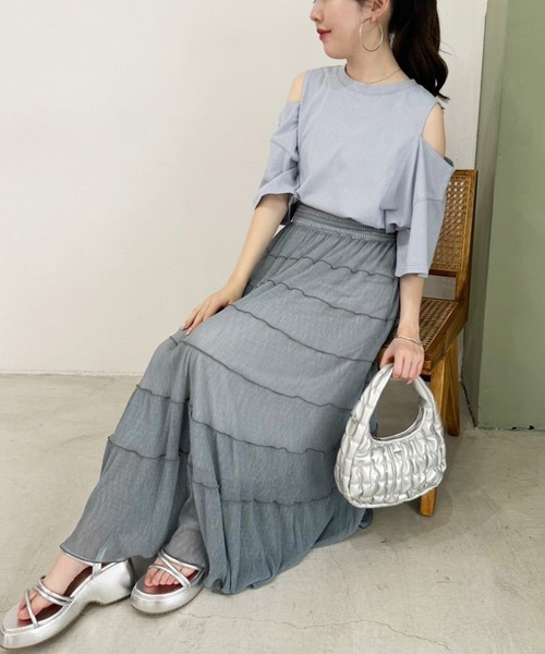 one after another NICE CLAUP(ワンアフターアナザーナイスクラップ)の「シャーリングホーボーバッグ(ショルダーバッグ・レディース・アイボリー/シルバー/ダークブラウン/ブルー・FREE)」の11枚目の写真