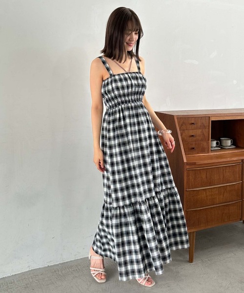 archives（アルシーヴ）の「マルチｗａｙリボンシャーリングワンピース（ワンピース・レディース・ブラウン/ブラック・MEDIUM）」の2枚目の写真