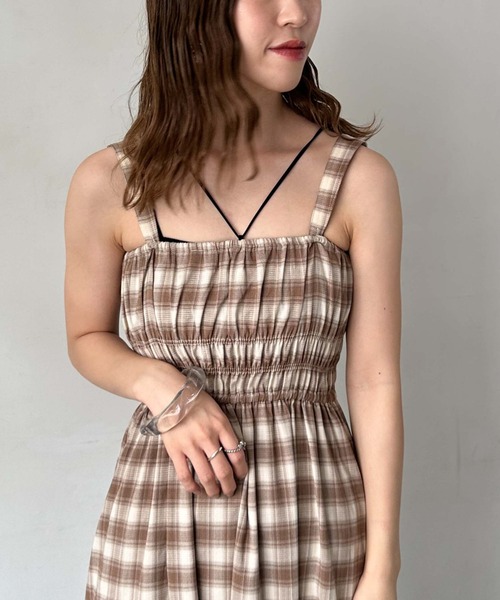 archives（アルシーヴ）の「マルチｗａｙリボンシャーリングワンピース（ワンピース・レディース・ブラウン/ブラック・MEDIUM）」の7枚目の写真