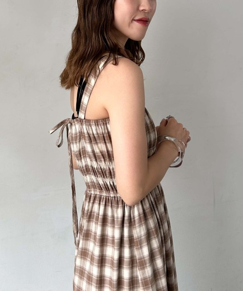 archives（アルシーヴ）の「マルチｗａｙリボンシャーリングワンピース（ワンピース・レディース・ブラウン/ブラック・MEDIUM）」の8枚目の写真