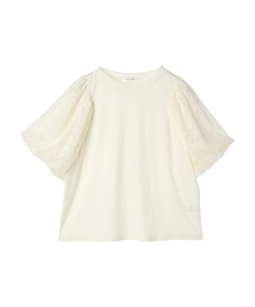 AMERICAN HOLIC(アメリカンホリック)の「ジャガードスリーブカットプルオーバー(Tシャツ/カットソー・レディース・アイボリー/ブラック・M/L)」の20枚目の写真
