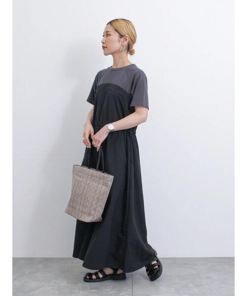 Samansa Mos2 blue（サマンサモスモスブルー）の「◎異素材ドッキング