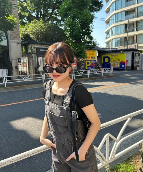 RiLi(リリ)の「オープンデコルテクロップドトップス【RL】(Tシャツ/カットソー・レディース・ホワイト/グレー/ブラック・S/M)」の2枚目の写真