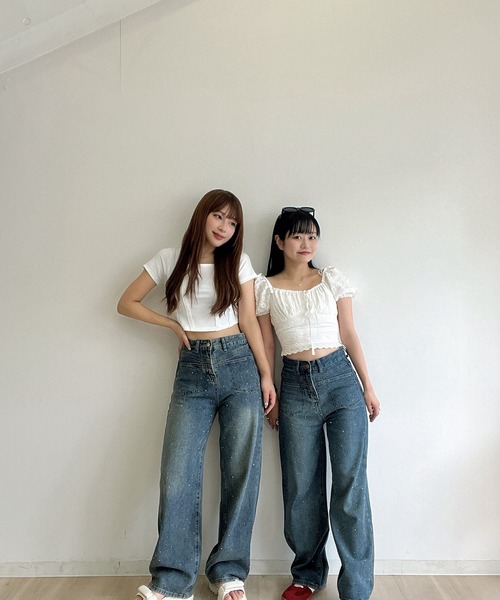 RiLi(リリ)の「オープンデコルテクロップドトップス【RL】(Tシャツ/カットソー・レディース・ホワイト/グレー/ブラック・S/M)」の19枚目の写真