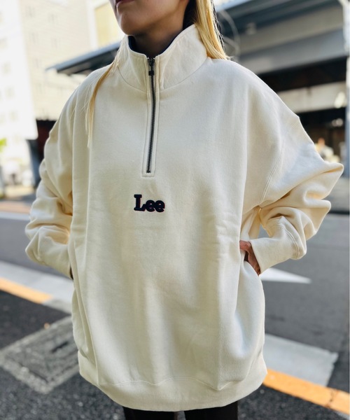 完売品　ラフロッグ　 HALF ZIP PULLOVER　Sサイズ　オフホワイト Lee（リー）の「LEE / HALF-ZIP SWEAT / LT3165（スウェット）」 - WEAR