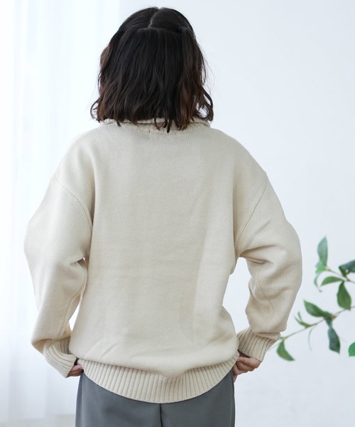 BEVERY HILLS P.C/ビバリーヒルズポロクラブ ハーフジップニット