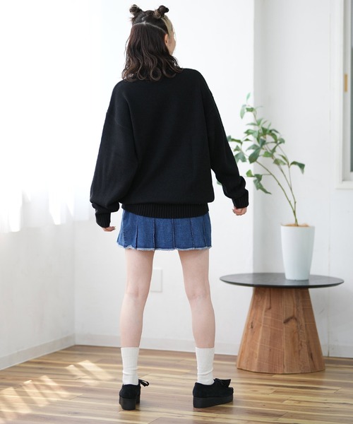 ムラサキスポーツ(ムラサキスポーツ)の「BEVERY HILLS P.C/ビバリーヒルズポロクラブ ハーフジップニット 4422-5751(ニット/セーター・レディース・アイボリー/ネイビー/ブラック・L)」の13枚目の写真