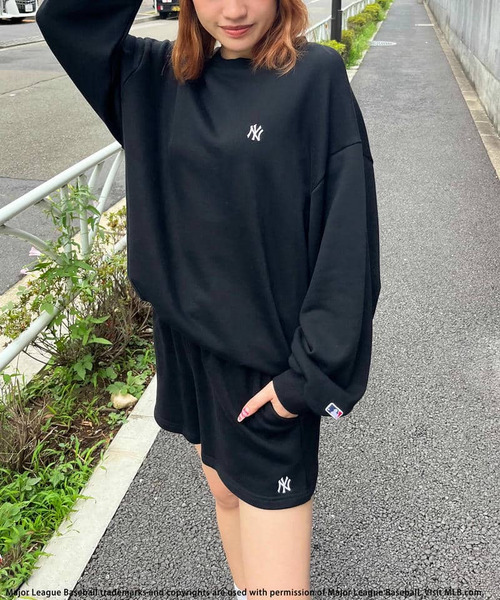BACK TO THE FIELD（バック トゥー ザ フィールド）の「【MLB】ロゴスウェットセットアップ（ワンピース・レディース・ブラック/ブラウン/グリーン・FREE）」の8枚目の写真