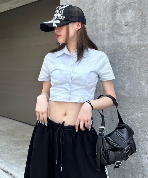 XU（エックスユー）の「ストリートファッション XU エックスユー cross damage mesh cap クロスダメージメッシュキャップ パッチワークロゴキャップ プリントロゴキャップ 十字架キャップ 韓国ファッション 韓国ストリート Y2K（キャップ・メンズ・ブラック/ベージュ・ONE SIZE）」の5枚目の写真