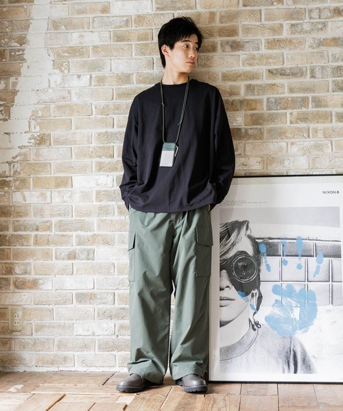 niko and...（ニコアンド）の「16oz USAコットン無地ロンT（Tシャツ/カットソー・メンズ・ライトグレー/オフホワイト/ブラック・LARGE/MEDIUM）」の14枚目の写真