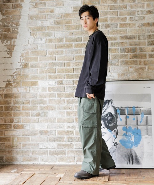 niko and...（ニコアンド）の「16oz USAコットン無地ロンT（Tシャツ/カットソー・メンズ・ライトグレー/オフホワイト/ブラック・LARGE/MEDIUM）」の16枚目の写真