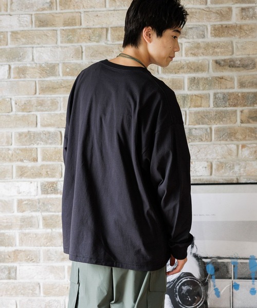 niko and...（ニコアンド）の「16oz USAコットン無地ロンT（Tシャツ/カットソー・メンズ・ライトグレー/オフホワイト/ブラック・LARGE/MEDIUM）」の18枚目の写真