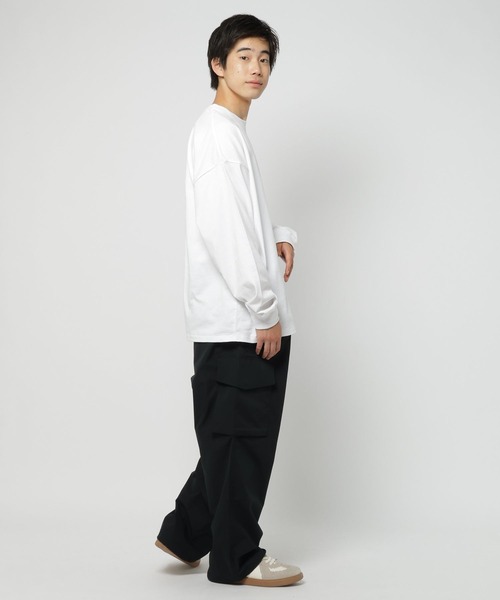 niko and...（ニコアンド）の「16oz USAコットン無地ロンT（Tシャツ/カットソー・メンズ・ライトグレー/オフホワイト/ブラック・LARGE/MEDIUM）」の11枚目の写真