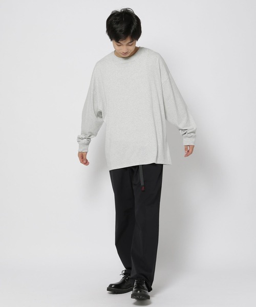 niko and...（ニコアンド）の「16oz USAコットン無地ロンT（Tシャツ/カットソー・メンズ・ライトグレー/オフホワイト/ブラック・LARGE/MEDIUM）」の13枚目の写真