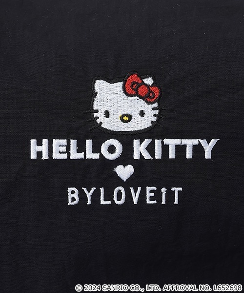 by LOVEiT（バイラビット）の「【ハローキティ】2wayくしゅくしゅバッグ（バックパック/リュック・キッズ・ブラック/アイボリー・FREE）」の6枚目の写真