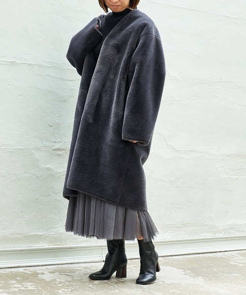 Mode et Jacomo(モードエジャコモ)の「サイドバックルショートブーツ(ブーツ・レディース・ブラウン/ブラック/アイボリー・23cm/23.5cm/24cm/22.5cm/24.5cm)」の14枚目の写真