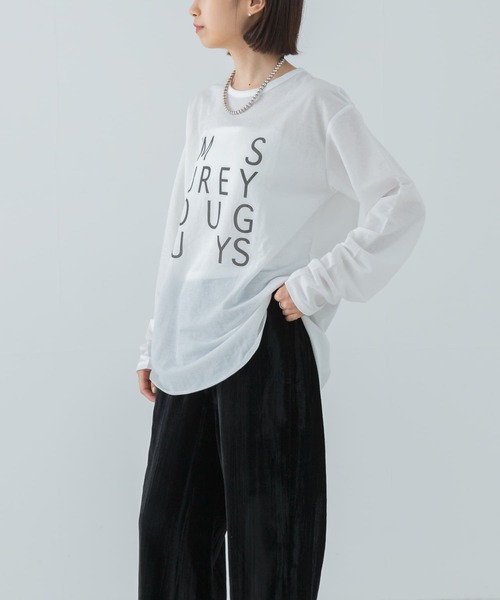 URBAN RESEARCH（アーバンリサーチ）の「ロゴプリントシアーカットソー（Tシャツ/カットソー・レディース・その他3/その他1/その他2・FREE）」の7枚目の写真