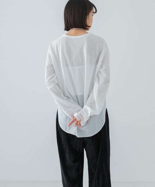 URBAN RESEARCH（アーバンリサーチ）の「ロゴプリントシアーカットソー（Tシャツ/カットソー・レディース・その他3/その他1/その他2・FREE）」の8枚目の写真