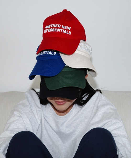 ANME（アンメ）の「ANMEロゴ刺繍ツイルキャップ（キャップ・レディース・ブルー/ブラック/レッド/グリーン/キナリ・FREE）」の6枚目の写真