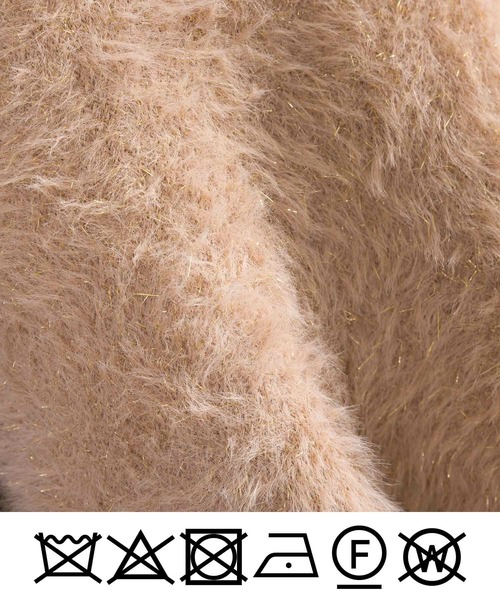 DIARIUM（ディアリウム）の「フェザーヤーンニットベスト（ベスト・レディース・キャメル/グレイッシュベージュ・M）」の9枚目の写真