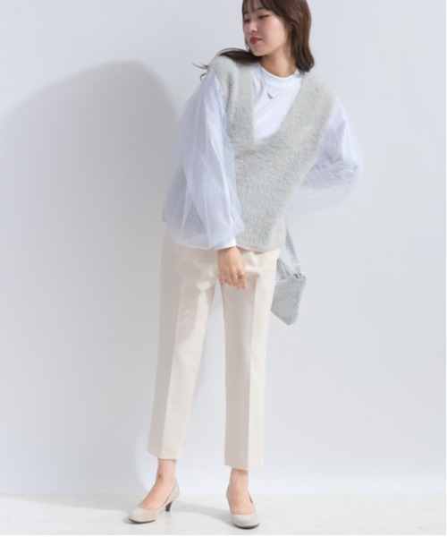 DIARIUM（ディアリウム）の「フェザーヤーンニットベスト（ベスト・レディース・キャメル/グレイッシュベージュ・M）」の18枚目の写真