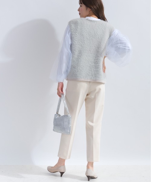 DIARIUM（ディアリウム）の「フェザーヤーンニットベスト（ベスト・レディース・キャメル/グレイッシュベージュ・M）」の16枚目の写真