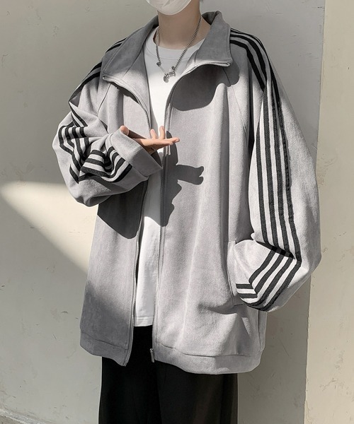 【セール】【FVLMEN】fake suede line track jacket/フェイクスウェード ライン トラックジャケット（ブルゾン）｜FVLMEN（フルメン）