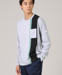 TAKEO KIKUCHI | 【バイカラー】バーチカル切替 ジャージカットソー(Tシャツ/カットソー)