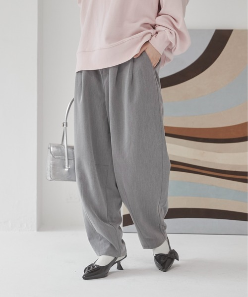 【セール】タックカーブパンツ（スラックス）｜ANGIE（アンジー）