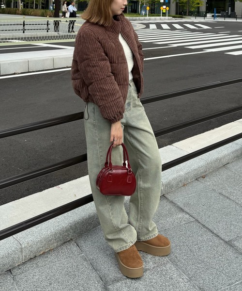 clear（クリア）の「オーバーダイ加工デニムカーブパンツ[ヴィンテージライク ストリートコーデ]≪再入荷≫（デニムパンツ・レディース・ベージュ・S/M/L）」の19枚目の写真