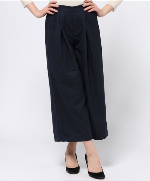 SEVENDAYS=SUNDAY（セブンデイズサンデイ）の「エステル起毛　ガウチョパンツ（その他パンツ・レディース・チャコールグレー/ベージュ/ネイビー・MEDIUM/LARGE）」の13枚目の写真