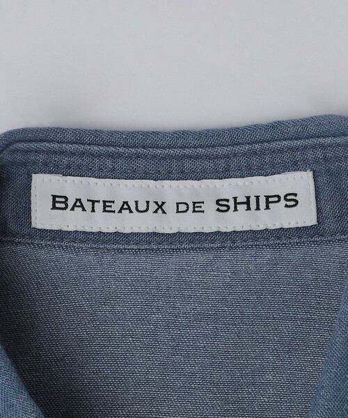 SHIPS（シップス）の「BATEAUX DE SHIPS: レギュラーカラー ウエスタン デニム  シャツ（シャツ/ブラウス・メンズ・ブラック/ライトブルー・2/3/1）」の5枚目の写真