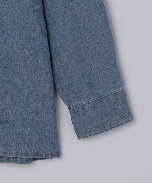 SHIPS（シップス）の「BATEAUX DE SHIPS: レギュラーカラー ウエスタン デニム  シャツ（シャツ/ブラウス・メンズ・ブラック/ライトブルー・2/3/1）」の6枚目の写真