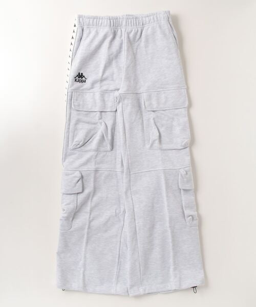 Kappa（カッパ）の「【ムラサキスポーツ限定】KAPPA/カッパ スウェットカーゴパンツ オーバーサイズ 244914（カーゴパンツ・レディース・ヘザーグレー/ブラック・L/M）」の5枚目の写真
