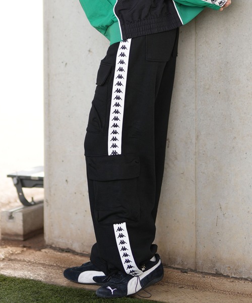 Kappa（カッパ）の「【ムラサキスポーツ限定】KAPPA/カッパ スウェットカーゴパンツ オーバーサイズ 244914（カーゴパンツ・レディース・ヘザーグレー/ブラック・L/M）」の8枚目の写真
