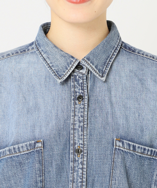 JOURNAL STANDARD(ジャーナルスタンダード)の「《追加3》ライトオンスデニムシャツ(シャツ/ブラウス・レディース・ブルー系その他・FREE)」の18枚目の写真