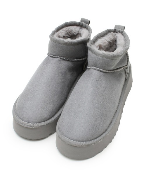 and it_(アンドイット)の「ムートンブーツ(ブーツ・レディース・キャメル/ブラック/グレー・M/L)」の3枚目の写真