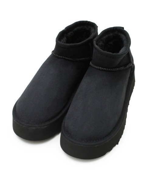 and it_(アンドイット)の「ムートンブーツ(ブーツ・レディース・キャメル/ブラック/グレー・M/L)」の2枚目の写真