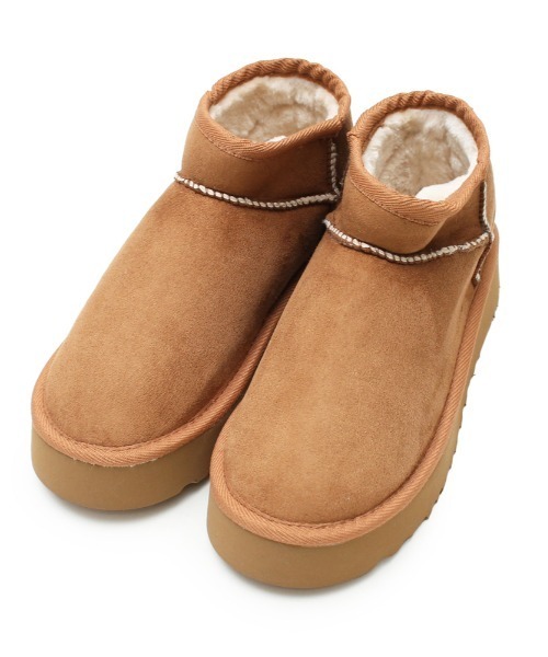 and it_(アンドイット)の「ムートンブーツ(ブーツ・レディース・キャメル/ブラック/グレー・M/L)」の5枚目の写真